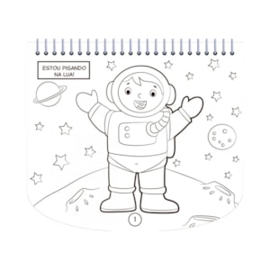 Segunda imagem do produto Livro de Colorir Com Canetinhas | Espaço