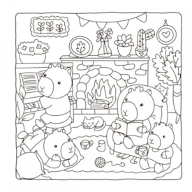 Segunda imagem do produto Livro de Colorir | Lovely Capybaras