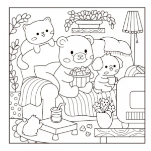 Segunda imagem do produto Livro de Colorir | Sweet And Cozy