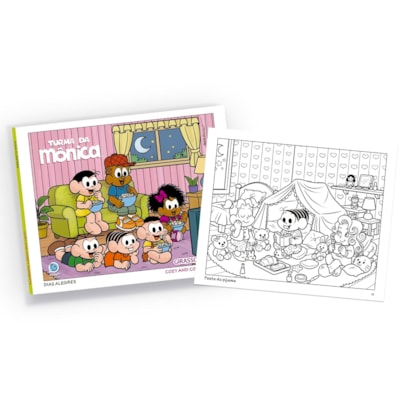 Segunda imagem do produto Livro de Colorir | Turma da Mônica | Dias Alegres