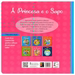 Segunda imagem do produto Livro De Quebra-Cabeças | A Princesa E O Sapo