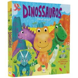 Livro Dinossauros | Pop-Up Com Abas