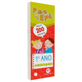 Livro Flash Cards Pense Rápido | 1° Ano | A Partir de 6 Anos