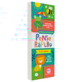 Livro Flash Cards Pense Rápido | 2 a 3 Anos