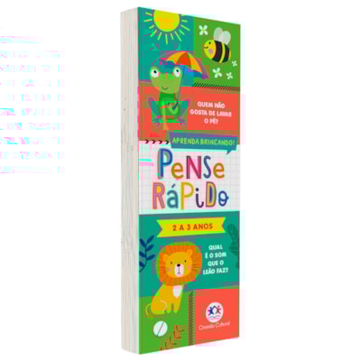 Livro Flash Cards Pense Rápido | 2 a 3 Anos