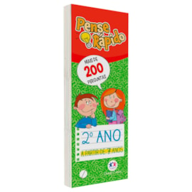 Livro Flash Cards Pense Rápido | 2° Ano | A Partir de 7 Anos