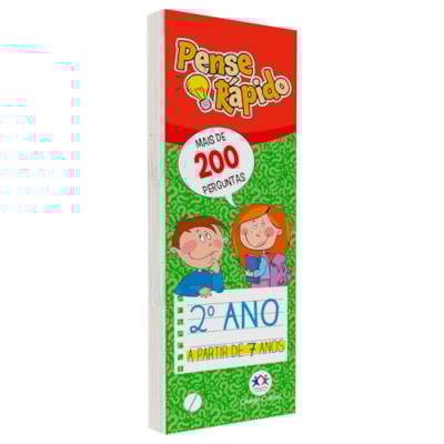 Livro Flash Cards Pense Rápido | 2° Ano | A Partir de 7 Anos