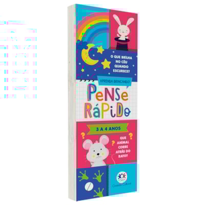 Livro Flash Cards Pense Rápido | 3 a 4 anos