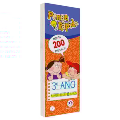 Livro Flash Cards Pense Rápido | 3° Ano | A Partir de 8 Anos