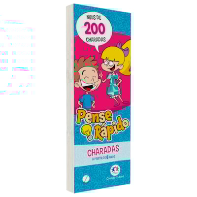 Livro Flash Cards Pense Rápido | Charadas | A Partir de 6 Anos