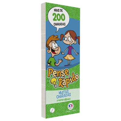 Livro Flash Cards Pense Rápido | Muitas Charadas | A Partir dos 6 Anos