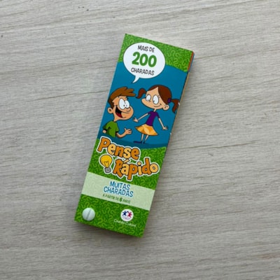 Segunda imagem do produto Livro Flash Cards Pense Rápido | Muitas Charadas | A Partir dos 6 Anos