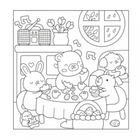 Segunda imagem do produto Livro Para Colorir Com Canetinhas | Cute Vibes And Capybaras