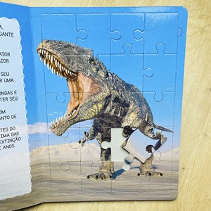 Livro Quebra-Cabeça Divertido | Dinossauros Giganotossauro