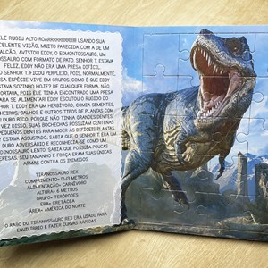 Livro Quebra-Cabeça Divertido | Dinossauros T-Rex