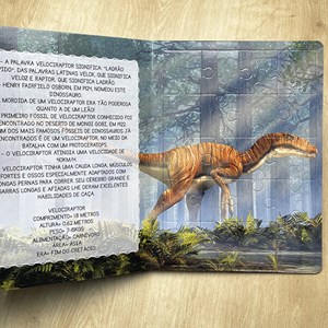 Livro Quebra-Cabeça Divertido | Dinossauros Tricerátopos
