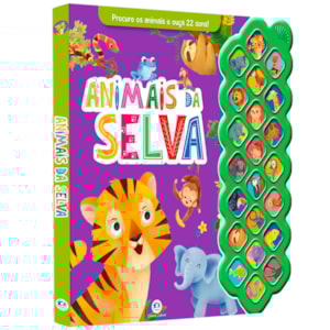 Livro Sonoro | Animais da Selva | 22 sons
