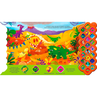 Segunda imagem do produto Livro Sonoro | Dinossauros | 22 sons