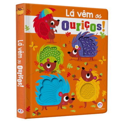 Livro Toque e Sinta | Lá Vêm os Ouriços | Ciranda Cultural