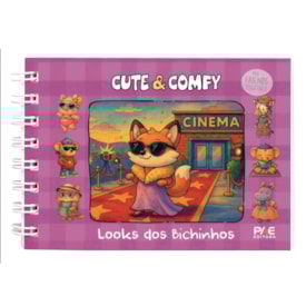 Looks dos Bichinhos | Livro de Colorir | Capa Lilás