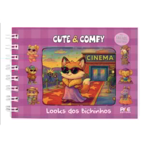 Looks dos Bichinhos | Livro de Colorir | Capa Lilás