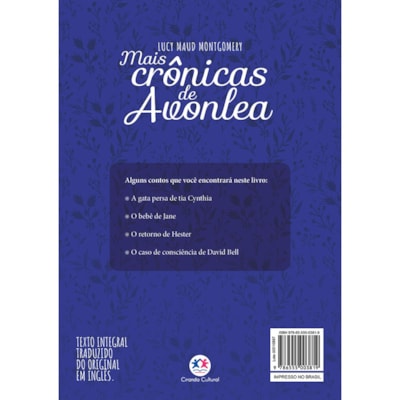 Segunda imagem do produto Mais Crônicas de Avonlea | Lucy Maud Montgomery