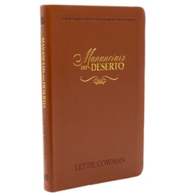 Mananciais no Deserto | Lettie Cowman | Capa Couro Marrom