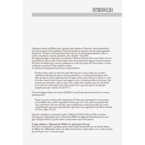 Segunda imagem do produto Manual da Bíblia Aplicação Pessoal