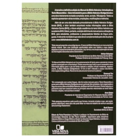 Segunda imagem do produto Manual Da Bíblia Hebraica | Edson de Faria Francisco