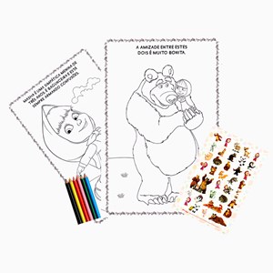 Marsha e o Urso | Diversão para Colorir