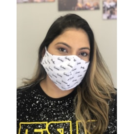 Mascara de Tecido Gratidão Branca