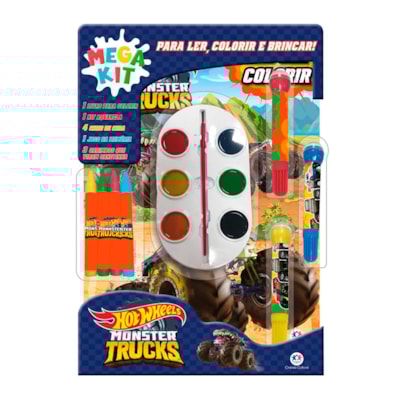 Mega Kit Para Ler, Colorir e Brincar | Hot Wheels
