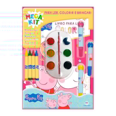 Mega Kit Para Ler, Colorir e Brincar | Peppa Pig