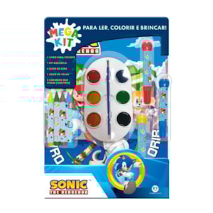 Mega Kit Para Ler, Colorir e Brincar | Sonic The Hedgehog