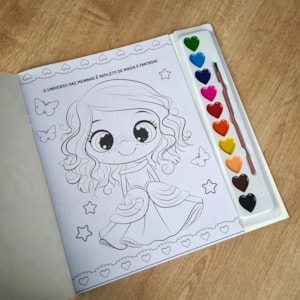 Meninas Livro para Pintar com Aquarela