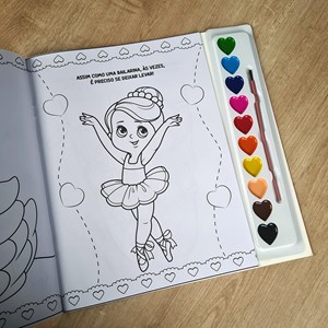 Meninas Livro para Pintar com Aquarela