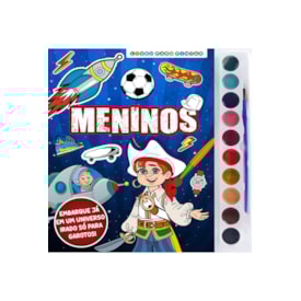 Meninos Livro para Pintar com Aquarela