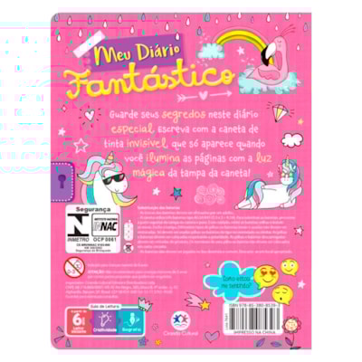 Segunda imagem do produto Meu Diário Fantástisco | C/ Caneta de Tinta Invísvel