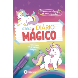 Segunda imagem do produto Meu Diário mágico Unicórnio | C/ Caneta Magica