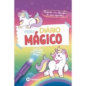 Meu Diário mágico Unicórnio | C/ Caneta Magica
