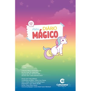 Meu Diário mágico Unicórnio | C/ Caneta Magica