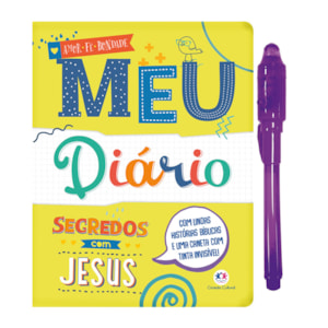 Meu Diário Segredos com Jesus | C/ Caneta de Tinta Invísvel