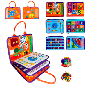 Segunda imagem do produto Meu Livrinho Sensorial | Maleta Educativa | ABC