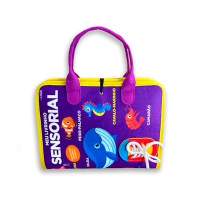 Meu Livrinho Sensorial | Maleta Educativa | Fundo do Mar