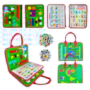 Segunda imagem do produto Meu Livrinho Sensorial | Maleta Educativa | Horas