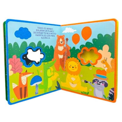 Segunda imagem do produto Meus Amigos Me Fazem Feliz | Livro em Feltro