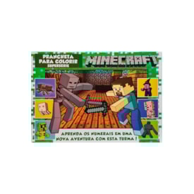 Minecraft | Prancheta para Colorir | Aprenda os Numerais
