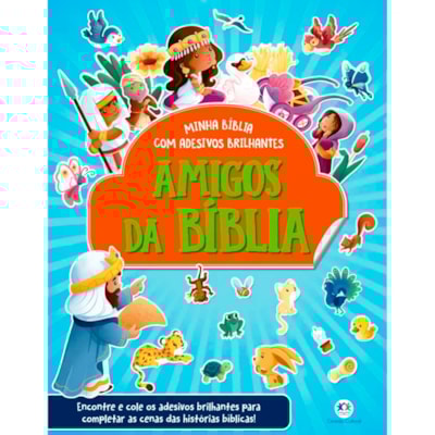 Minha Bíblia Com Adesivos Brilhantes | Amigos da Bíblia