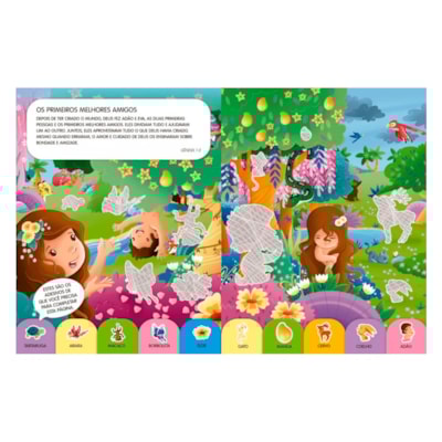 Segunda imagem do produto Minha Bíblia Com Adesivos Brilhantes | Amigos da Bíblia