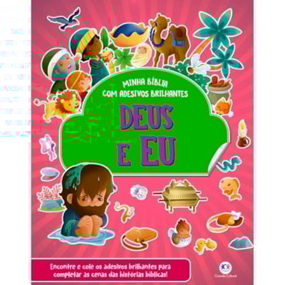 Minha Bíblia Com Adesivos Brilhantes | Deus e Eu